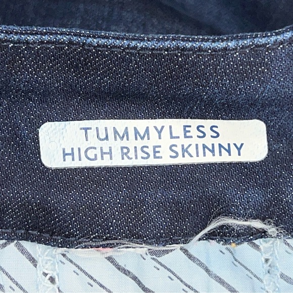 SIZE 6 SEVEN7 BLUE SKINNY JEANS HIGH RISE STRETCH - Picture 11 of 13